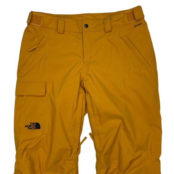 The North Face Womens Freedom Insulated Pant L Timber Tan Snow Pants Snowboard - Picture 9 of 12